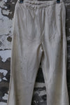 Mutedance 24 autumn and winter loose silk cashmere flower dyed trousers MD-MD24FW50-hoary